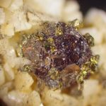 Chalcopyrite on Sphalerite on Dolomite: Mina Troya, Mutiloa, Spain